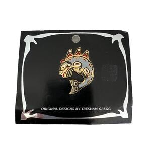 Thresham Gregg Artist enamel pin fish ocean Pacific Northwest native